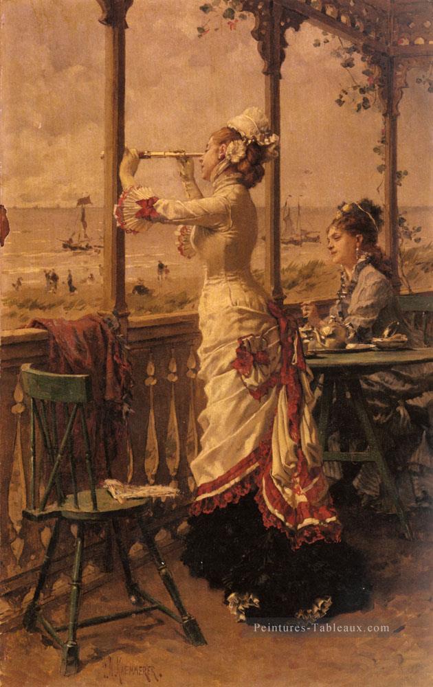 À l’affût des femmes Kaemmerer Frederik Hendrik Peintures à l'huile
